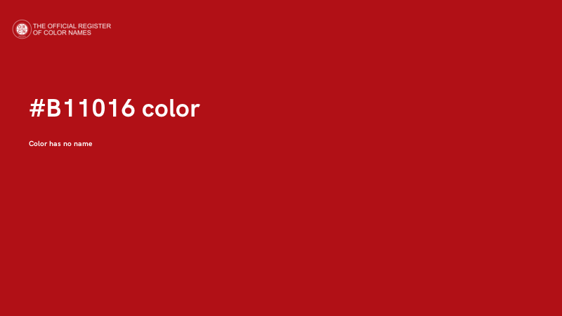 #B11016 color image