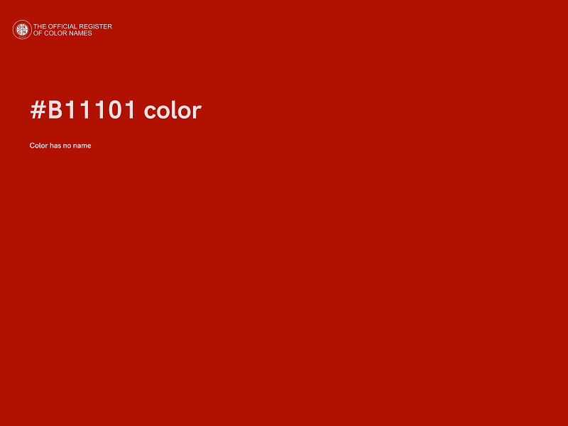 #B11101 color image