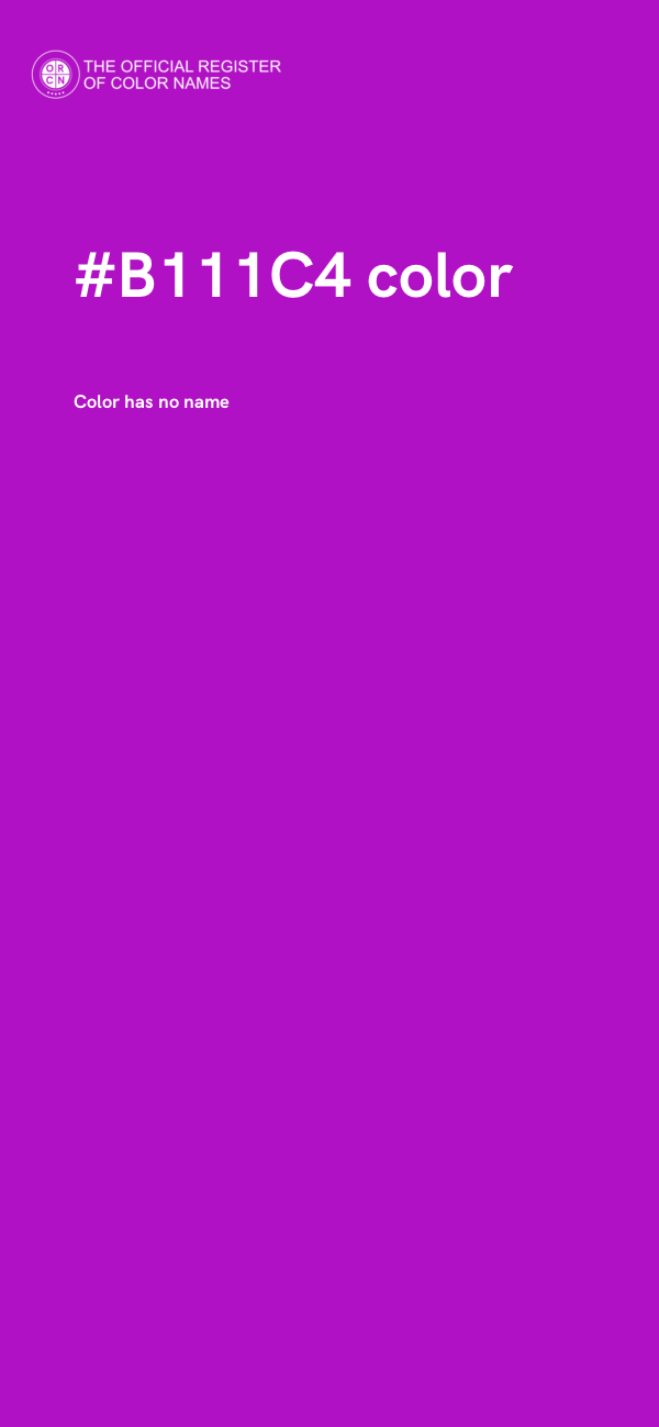 #B111C4 color image