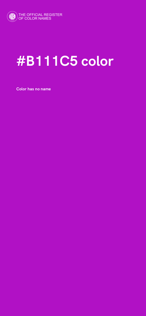 #B111C5 color image