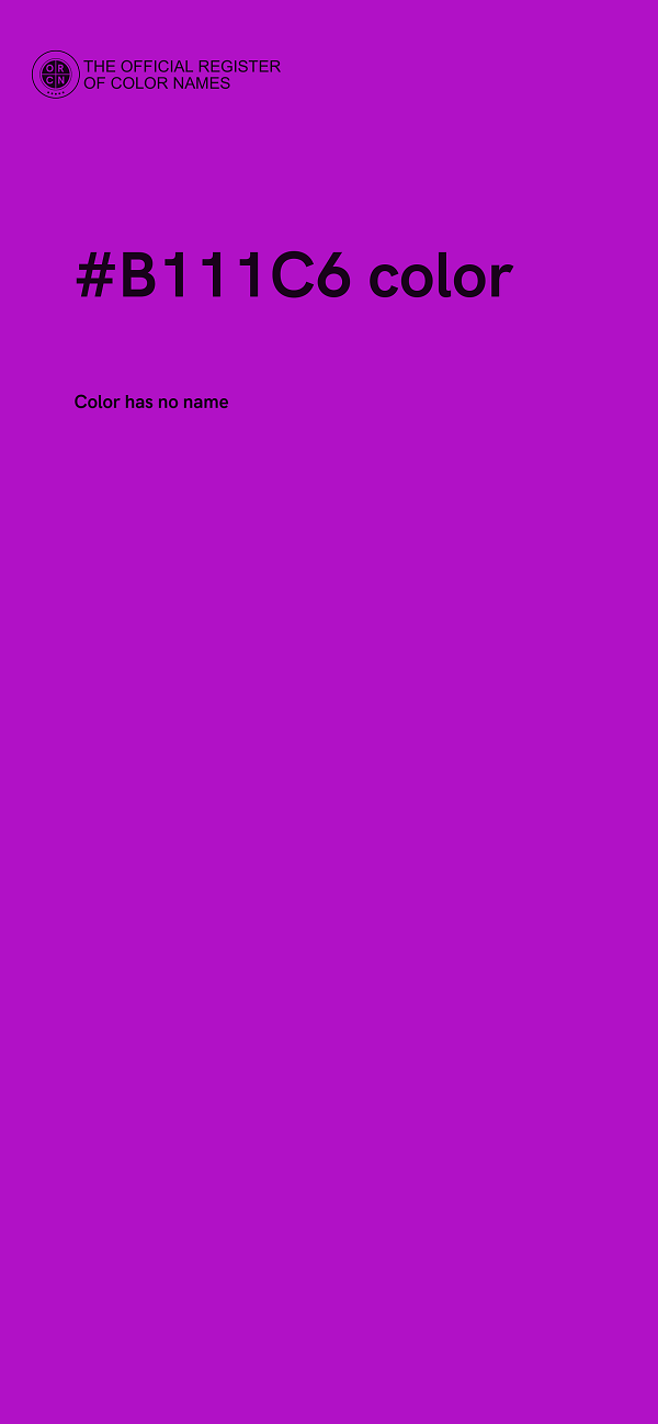 #B111C6 color image
