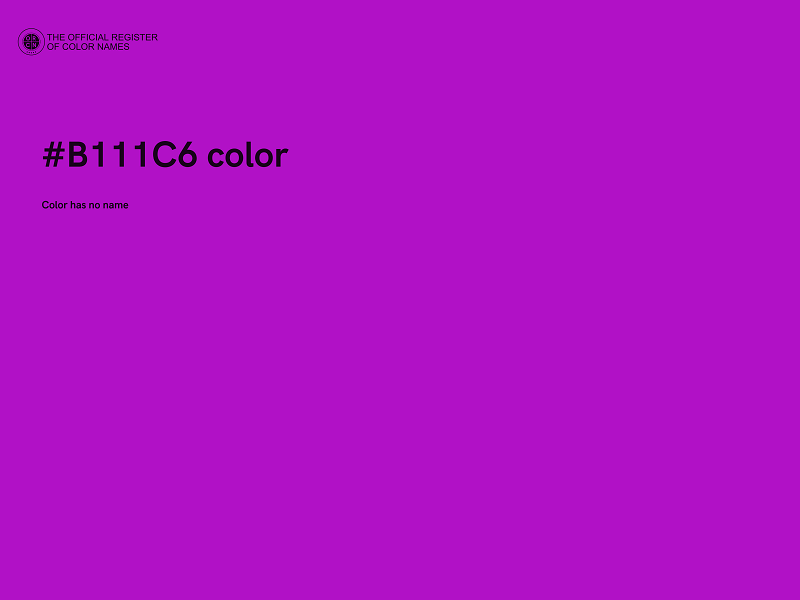 #B111C6 color image