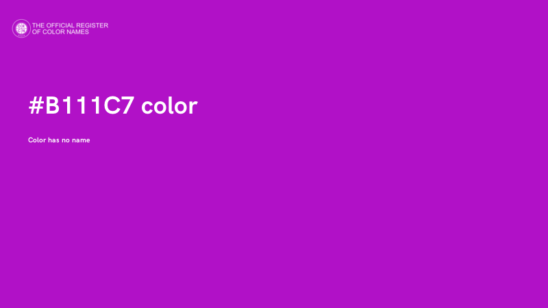 #B111C7 color image