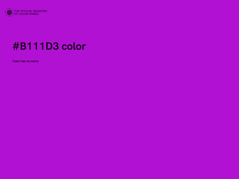 #B111D3 color image