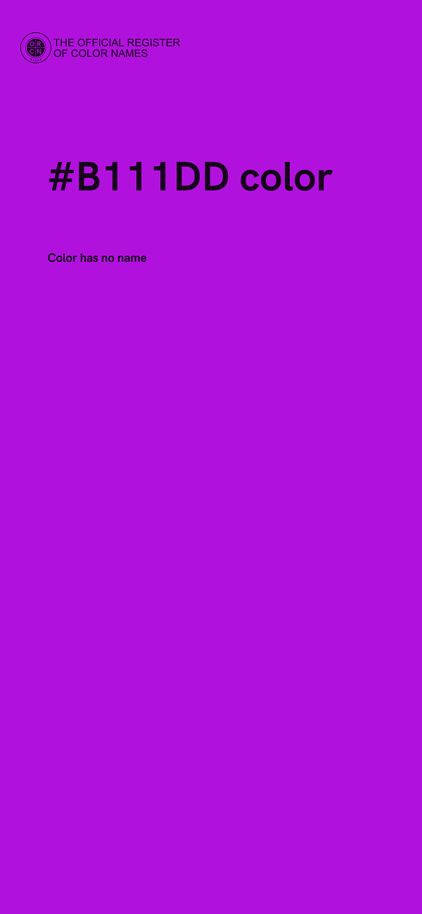 #B111DD color image