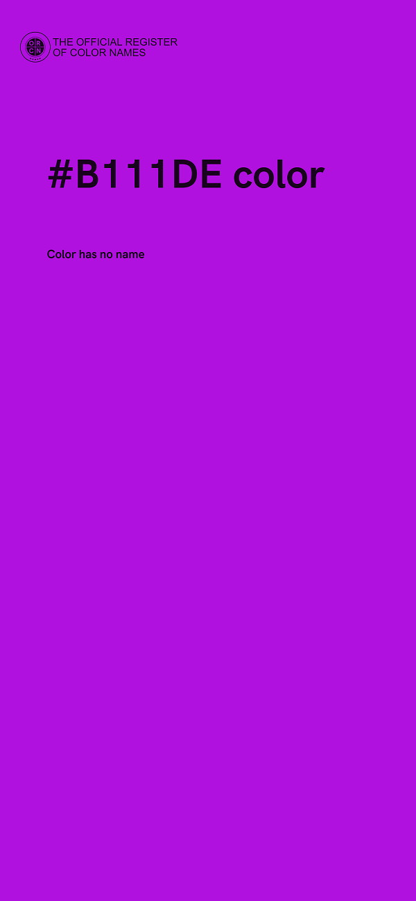 #B111DE color image