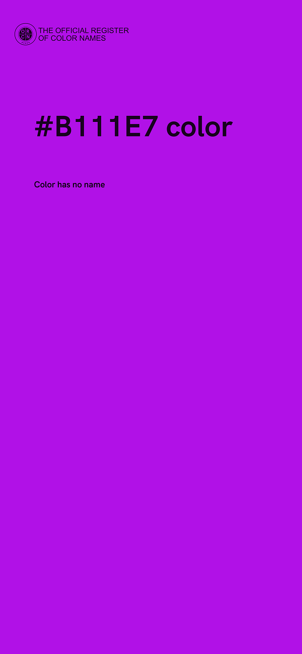 #B111E7 color image