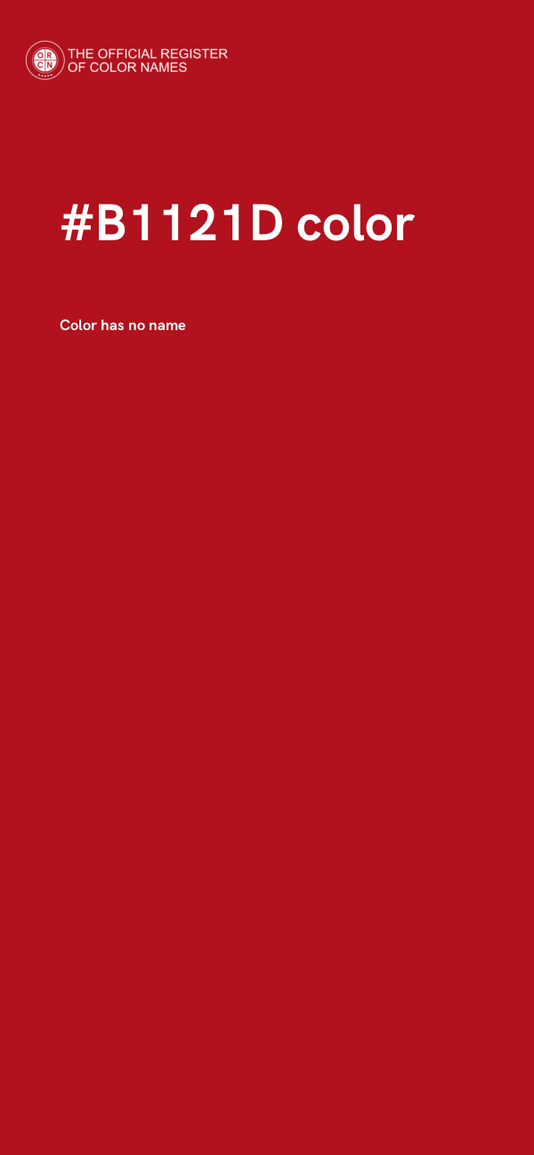 #B1121D color image