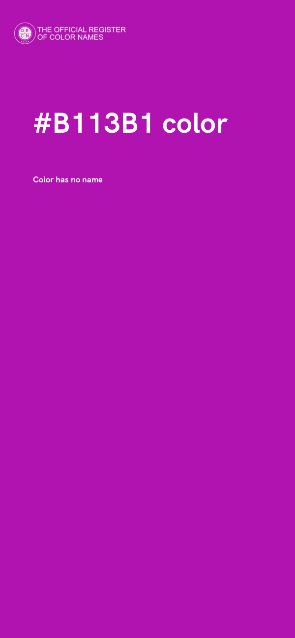 #B113B1 color image