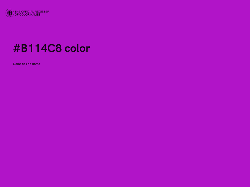 #B114C8 color image