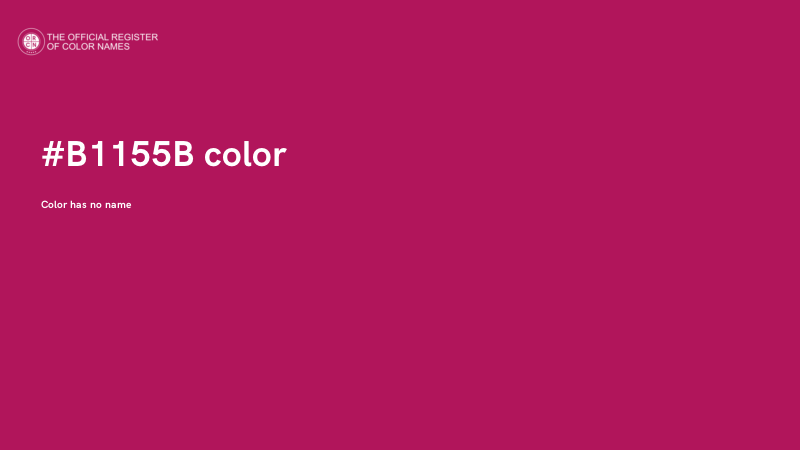 #B1155B color image