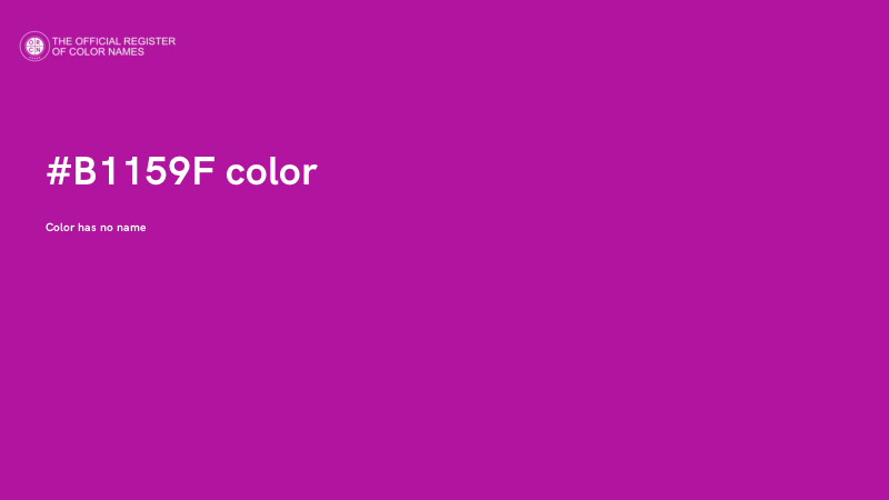 #B1159F color image