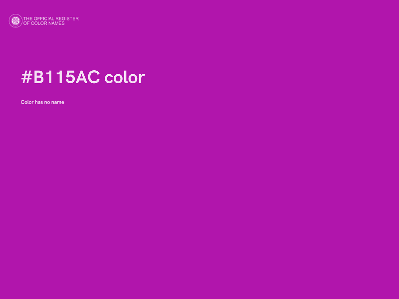 #B115AC color image