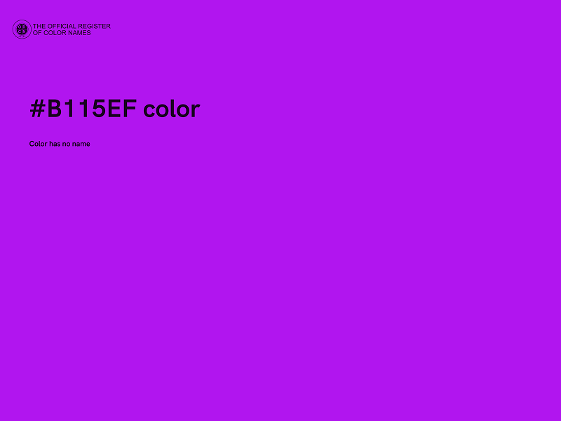 #B115EF color image