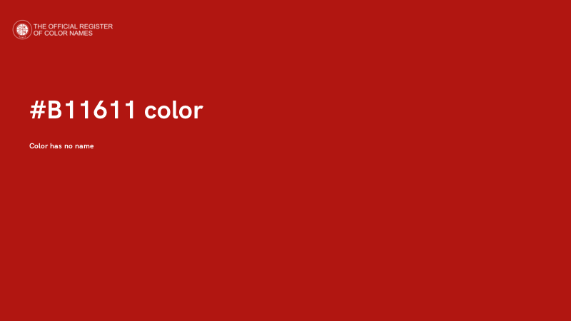 #B11611 color image