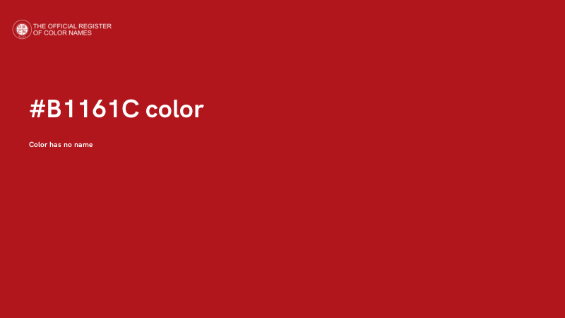 #B1161C color image