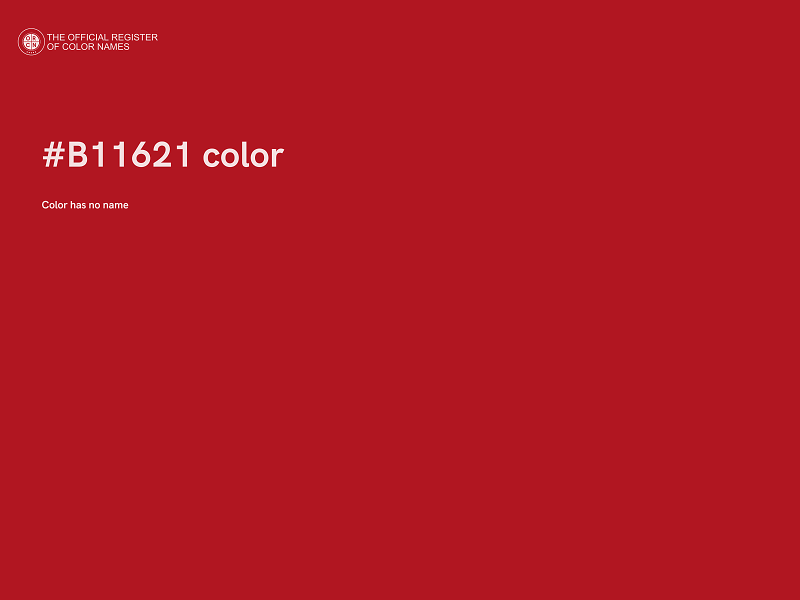 #B11621 color image