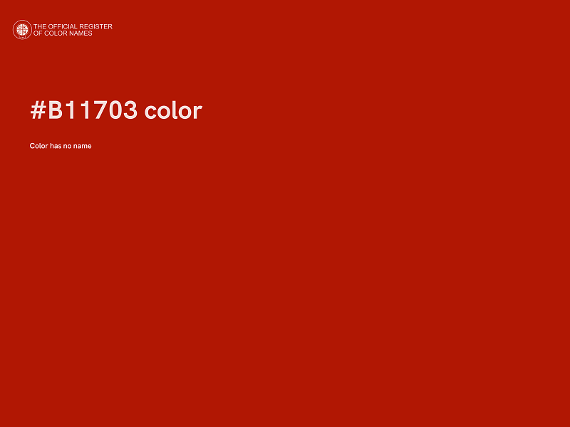 #B11703 color image