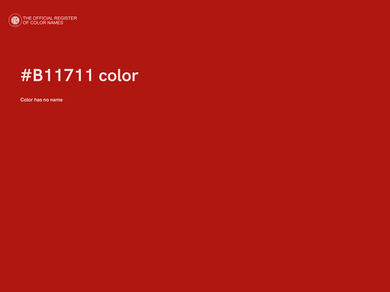 #B11711 color image