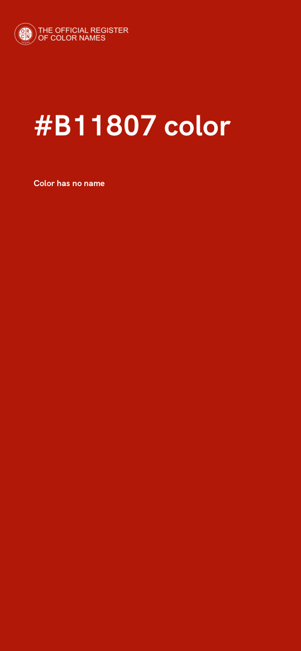 #B11807 color image