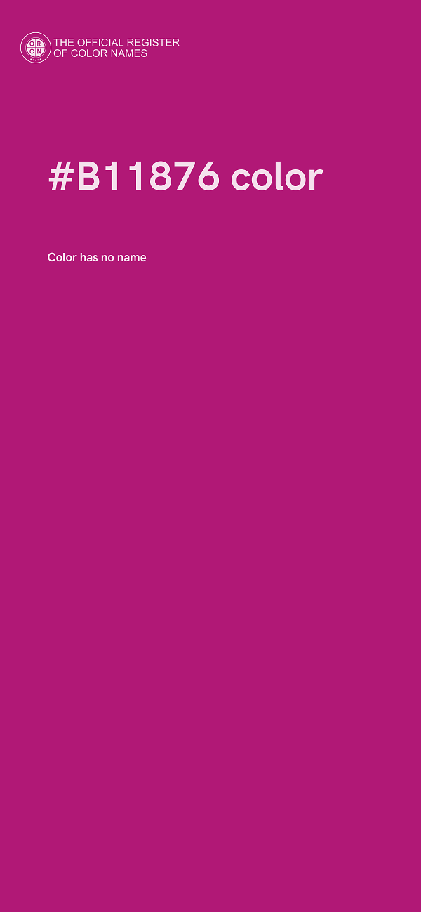 #B11876 color image