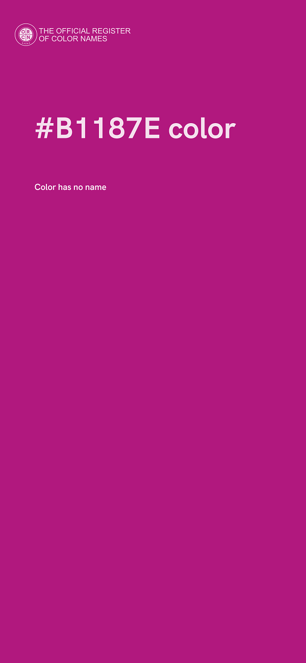 #B1187E color image
