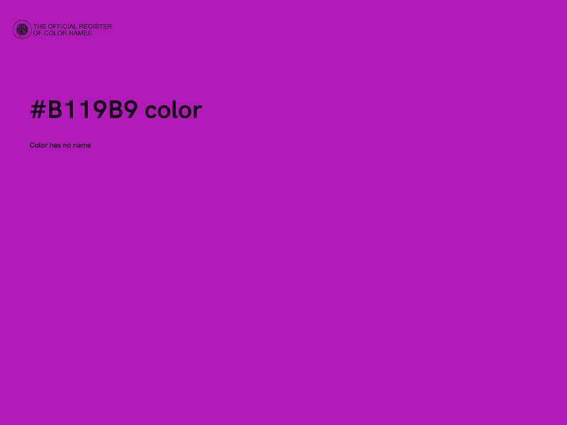 #B119B9 color image