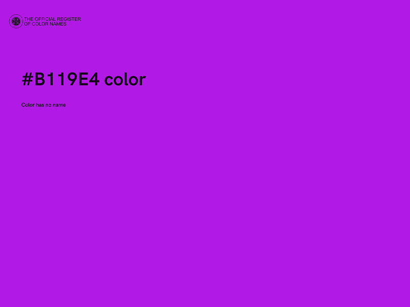 #B119E4 color image