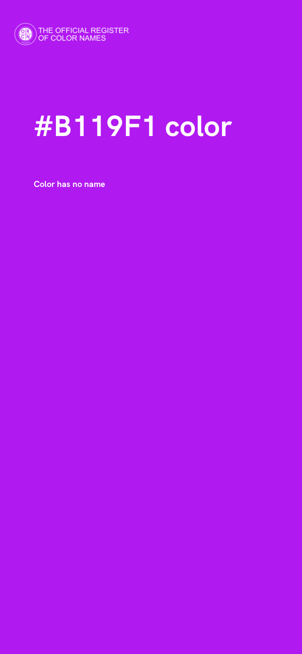 #B119F1 color image