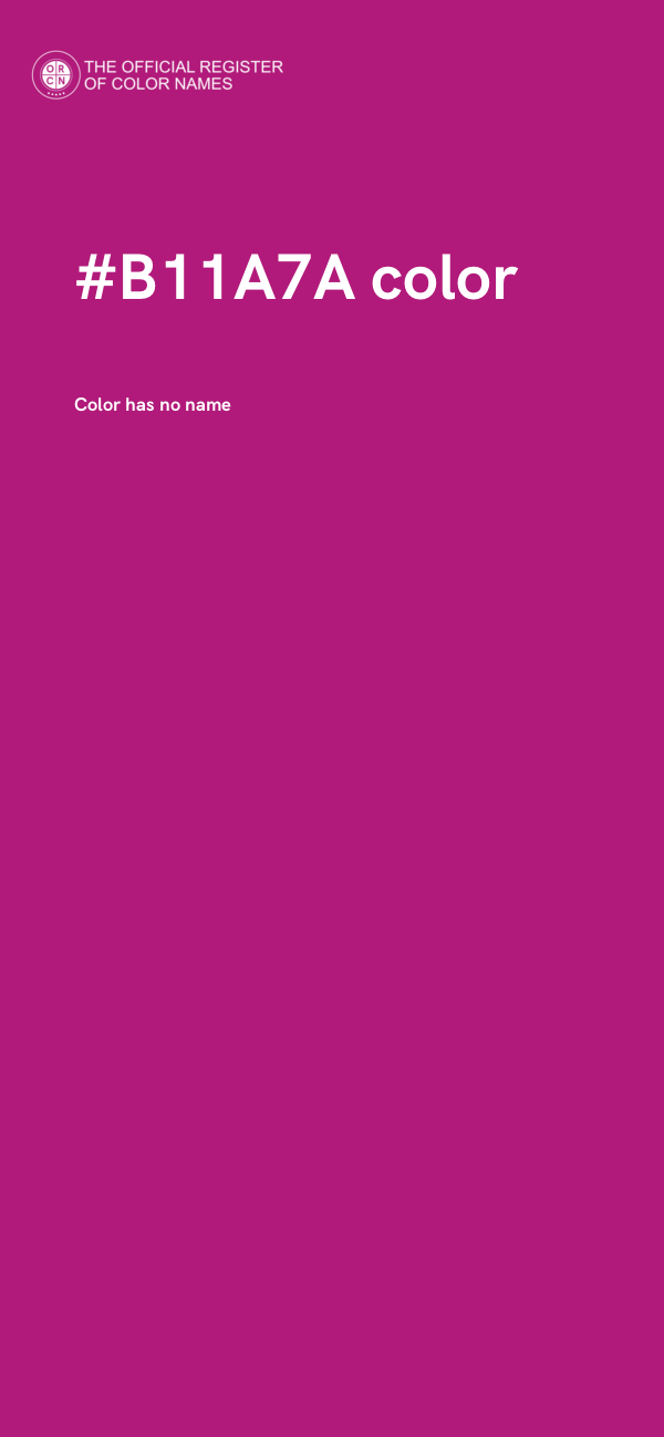 #B11A7A color image