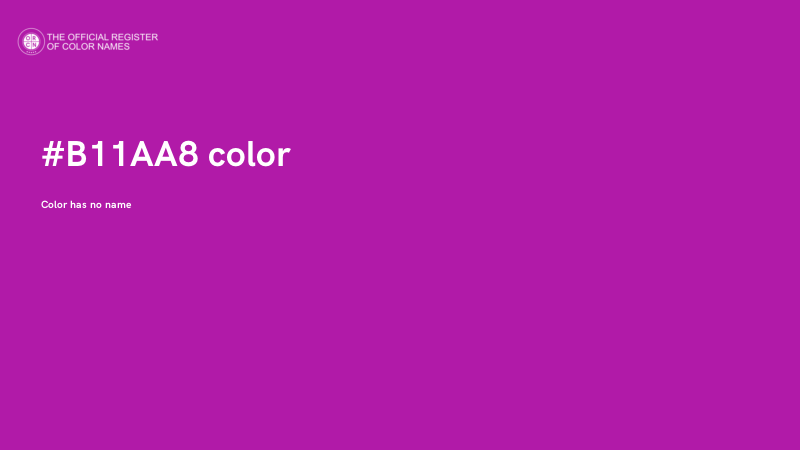 #B11AA8 color image