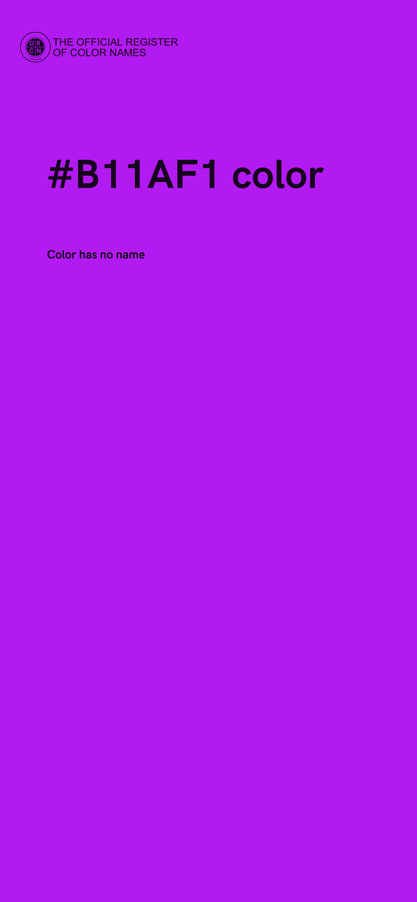 #B11AF1 color image