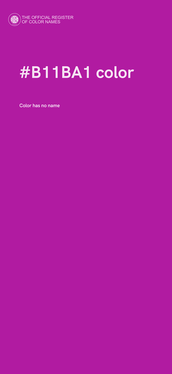 #B11BA1 color image