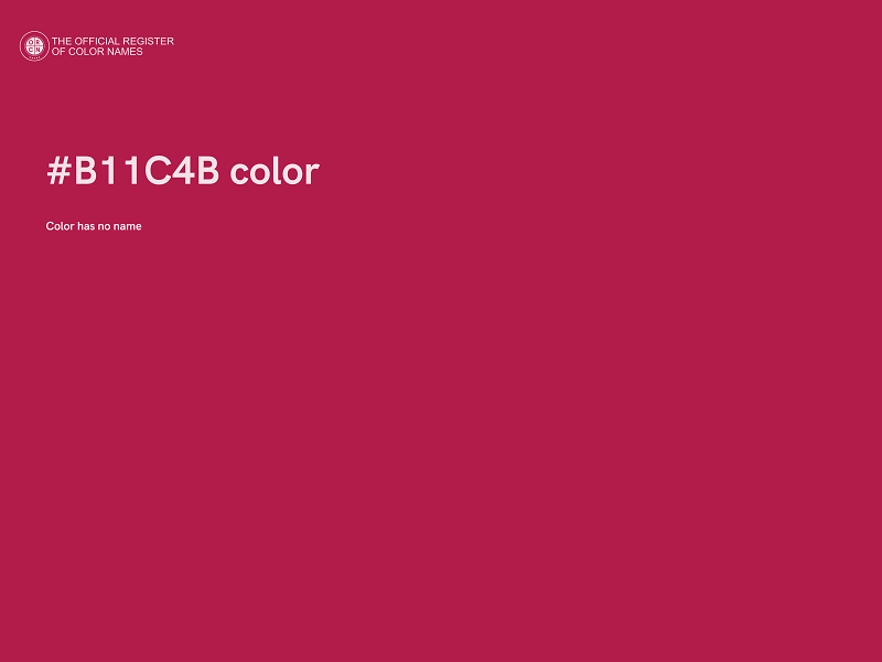 #B11C4B color image