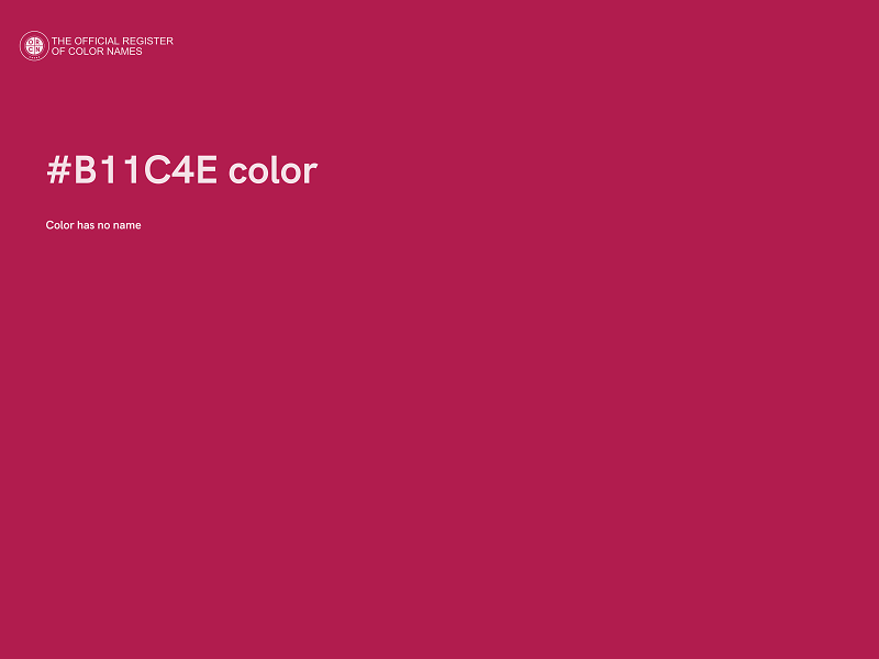#B11C4E color image
