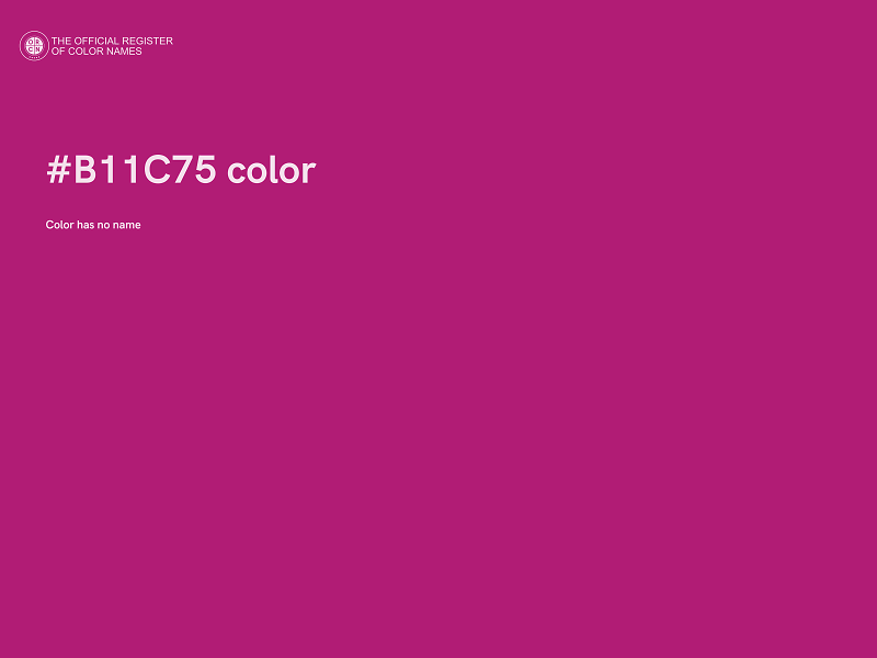 #B11C75 color image