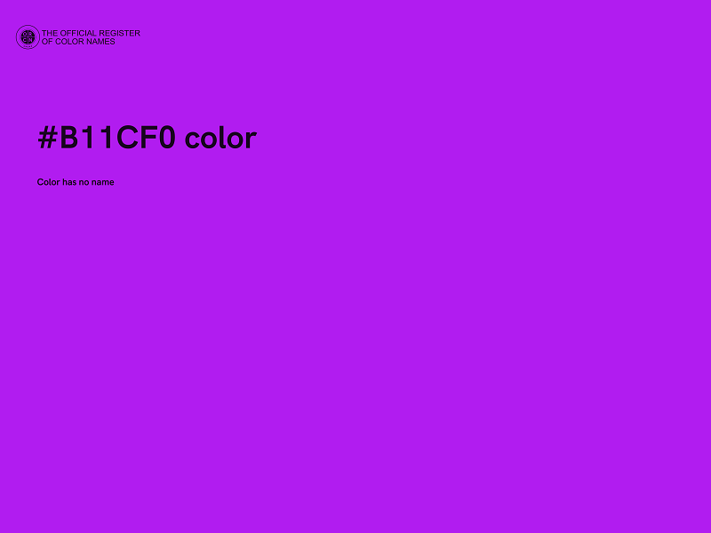 #B11CF0 color image