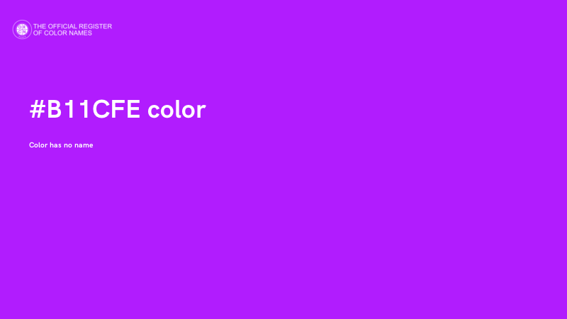 #B11CFE color image