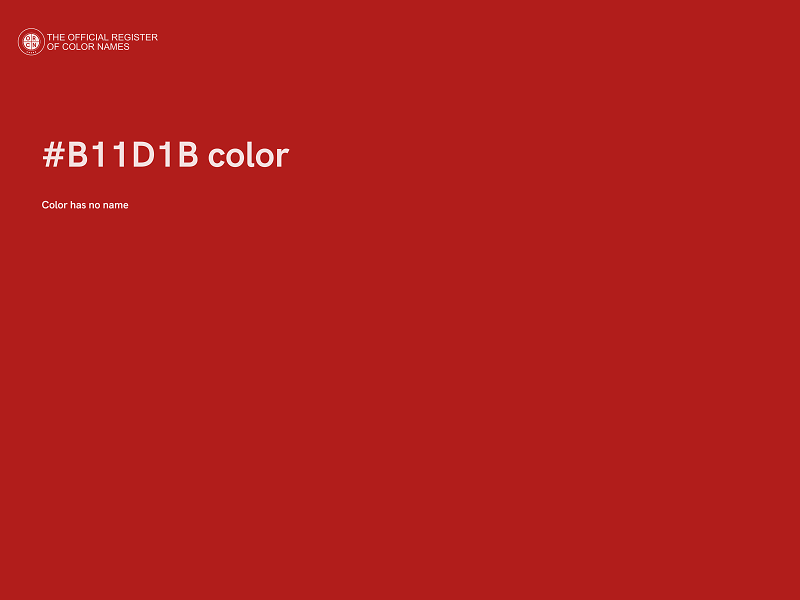 #B11D1B color image
