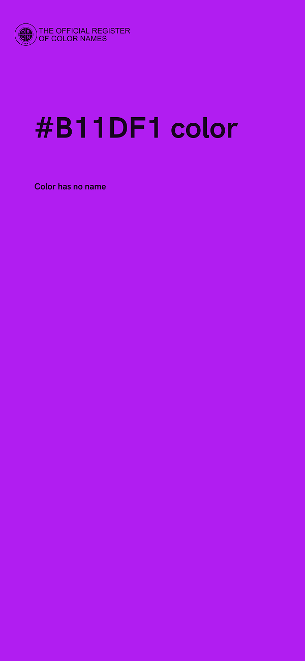 #B11DF1 color image