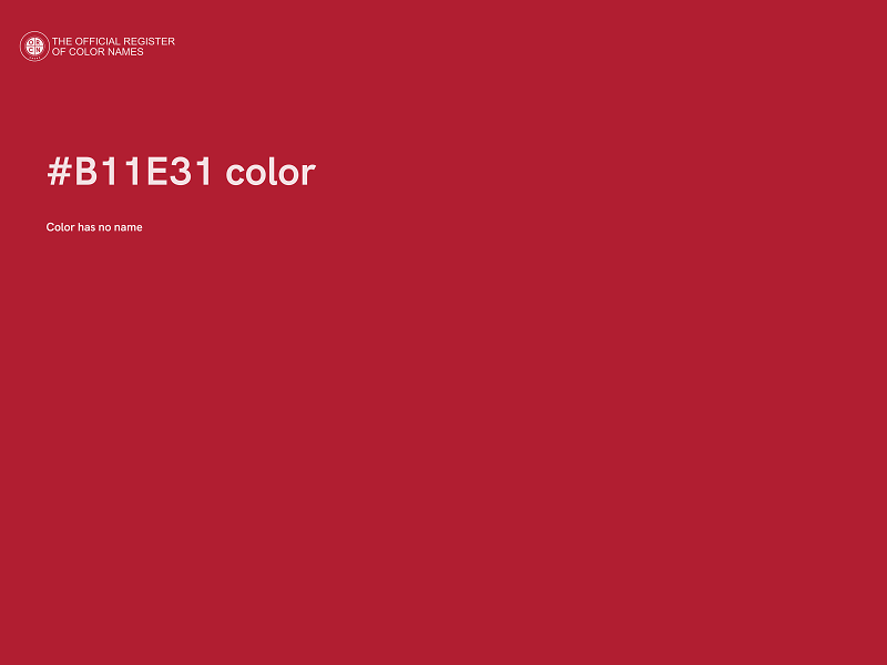 #B11E31 color image