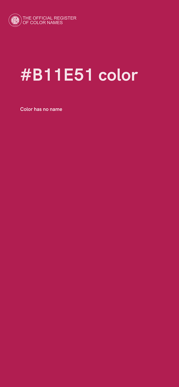 #B11E51 color image
