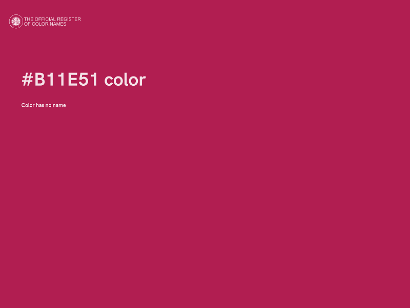 #B11E51 color image