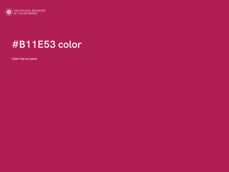 #B11E53 color image