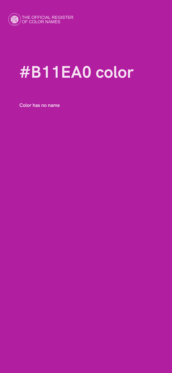 #B11EA0 color image