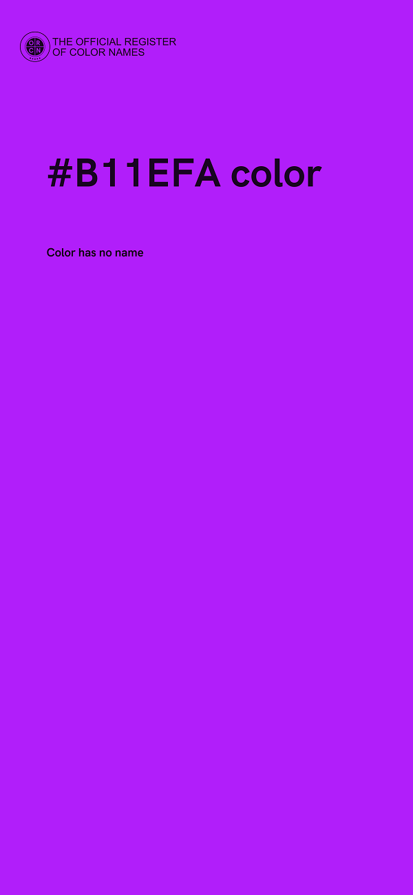 #B11EFA color image
