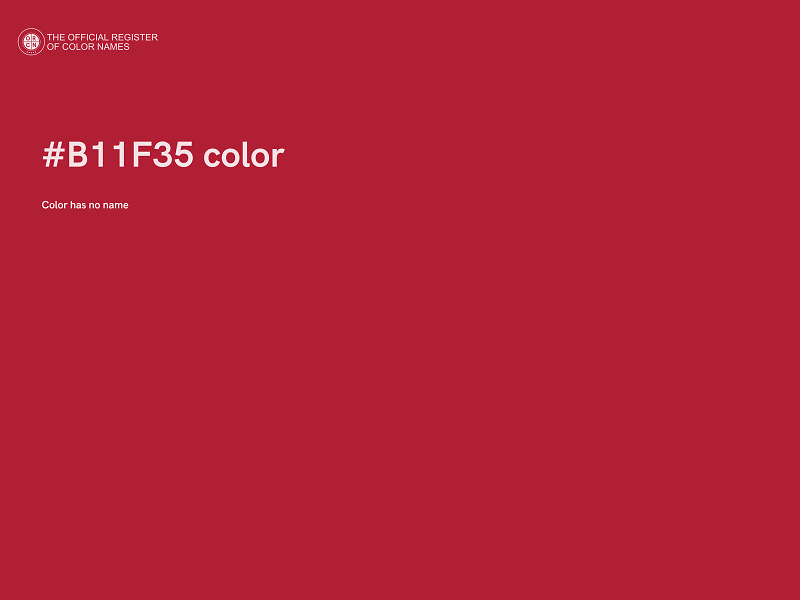 #B11F35 color image