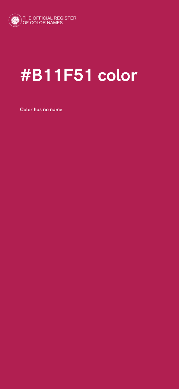 #B11F51 color image