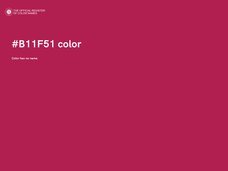 #B11F51 color image