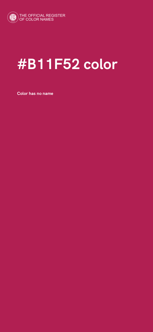 #B11F52 color image